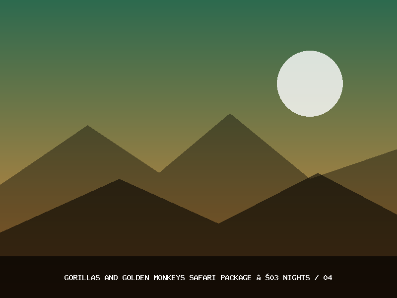 GORILLAS AND GOLDEN MONKEYS SAFARI PACKAGE …03 NIGHTS / 04 DAYS